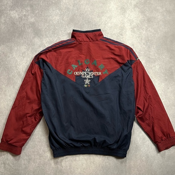 Vintage Red and Navy Jacket - Picture 2 of 4